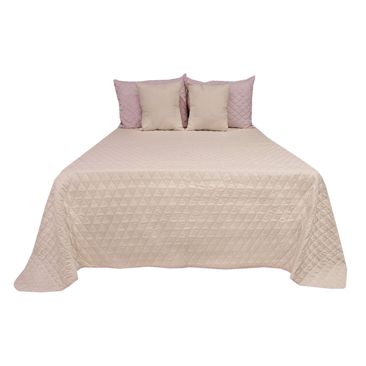 HOMETEX - TENDIDO NAYLA FULL QUEEN ORO ROSA