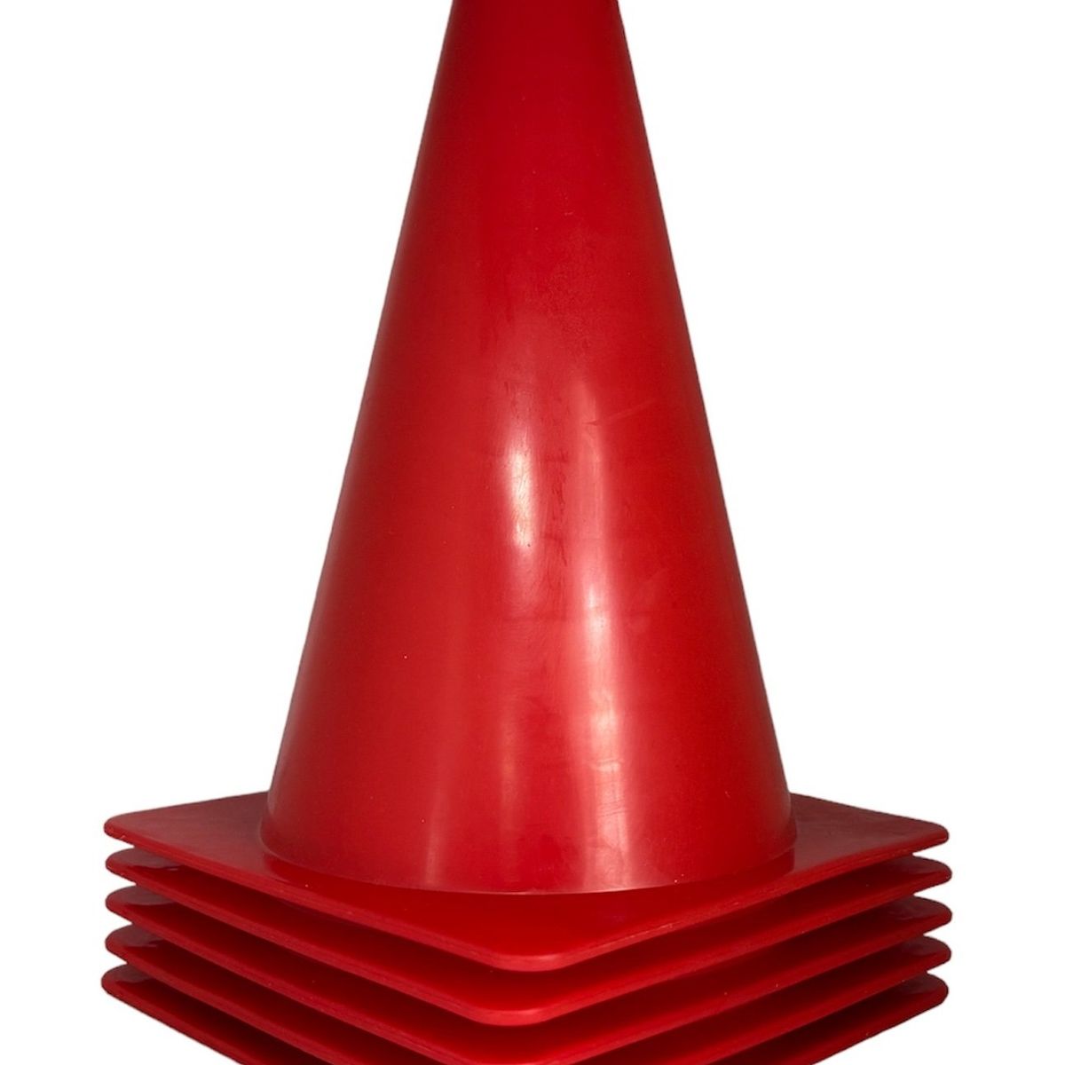 GENERICO - Set Por 5 Conos De Entrenamiento En Polietileno 15 Cm Rojo