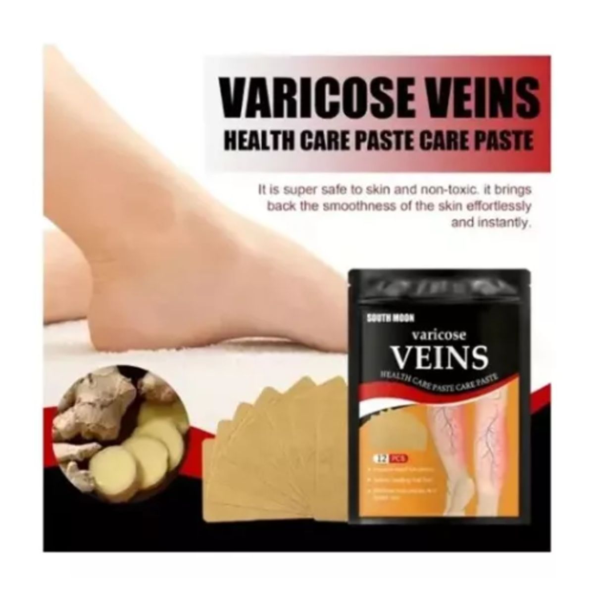 AFM - Parches De Pierna Para Dolor De Venas Varices X 24 Pcs