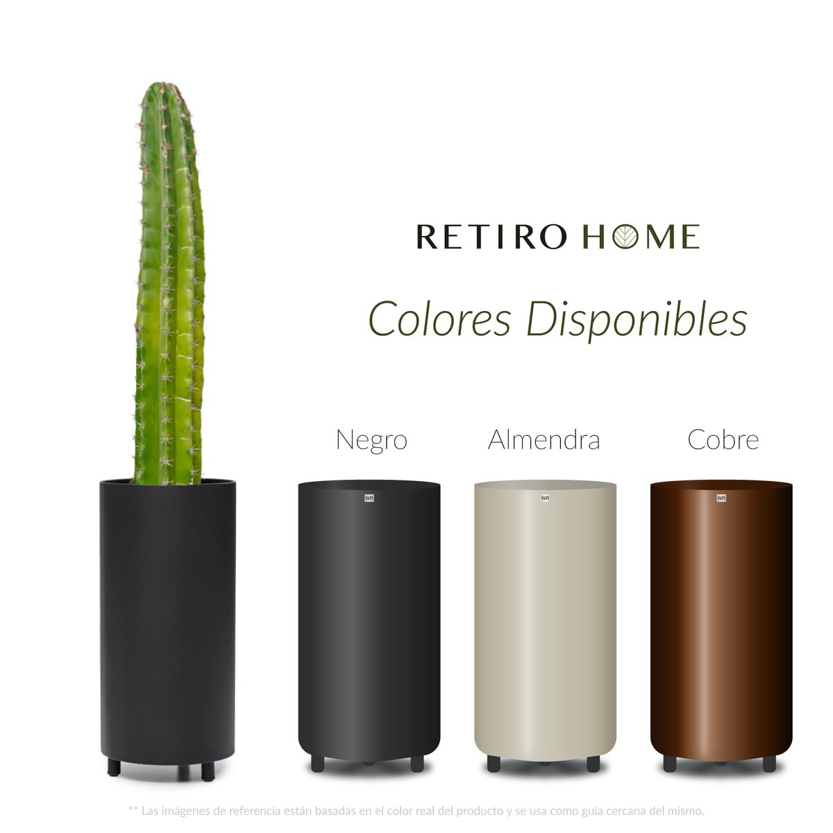 GENERICO - Matera Cilíndrica 30x60 cm para interior y exterior