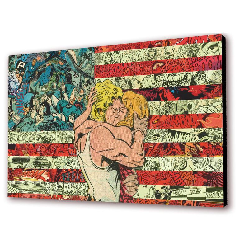ART INDUSTRY - Cuadro 50x30cms Decorativo Comics America
