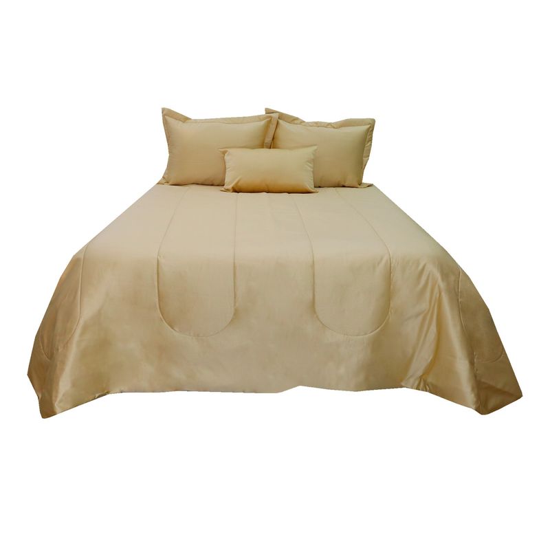 HOMETEX - TENDIDO SATIN GOLD DOBLE AMARILLO