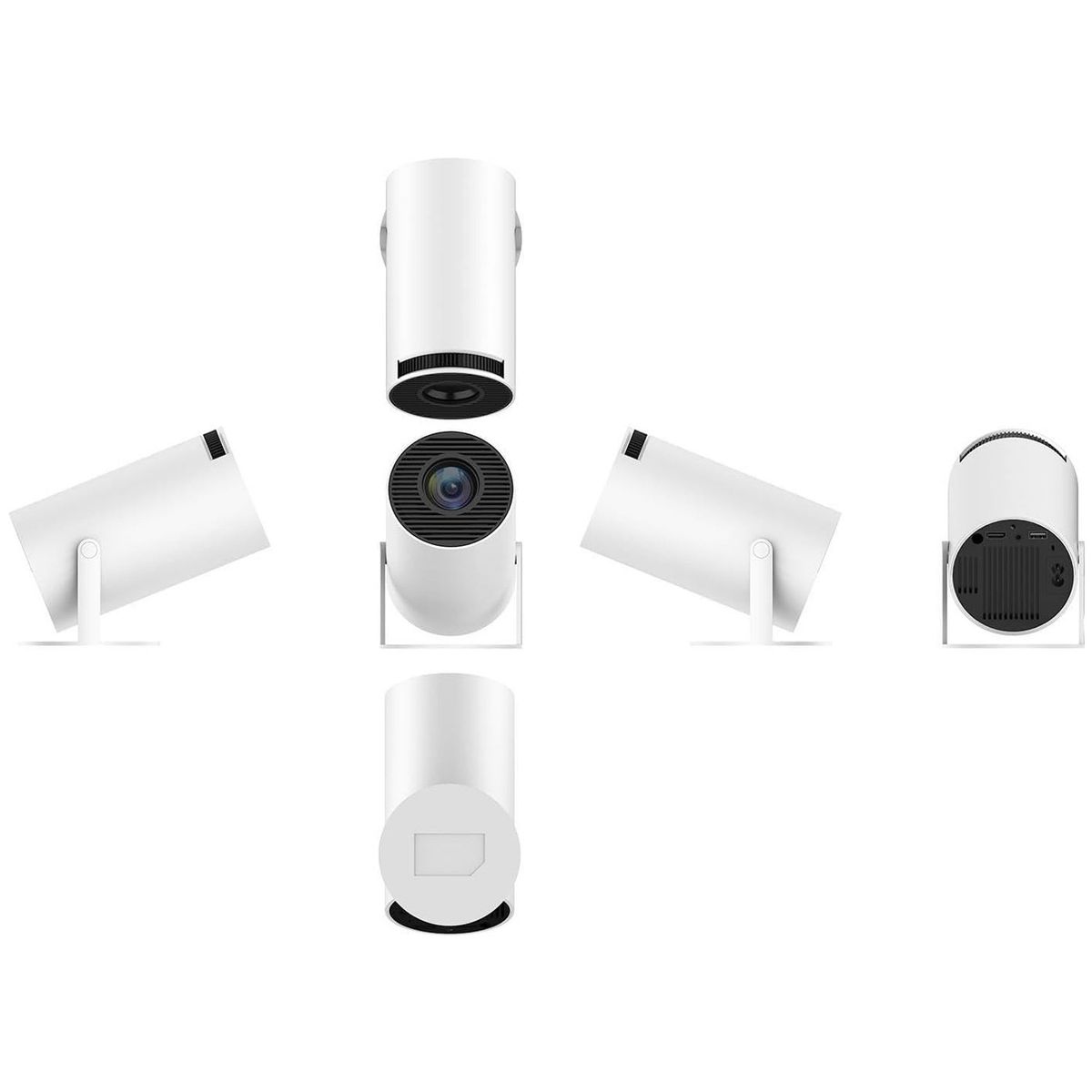 ONE PIXEL - Mini Proyector Wifi Forma Cilíndrica Con Soporte HY300