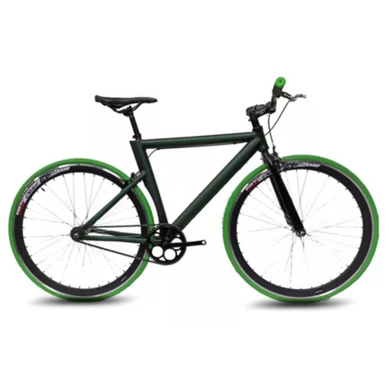 ATILA - Bicicleta Fixie Urbana Rin 700 Atila - Verde