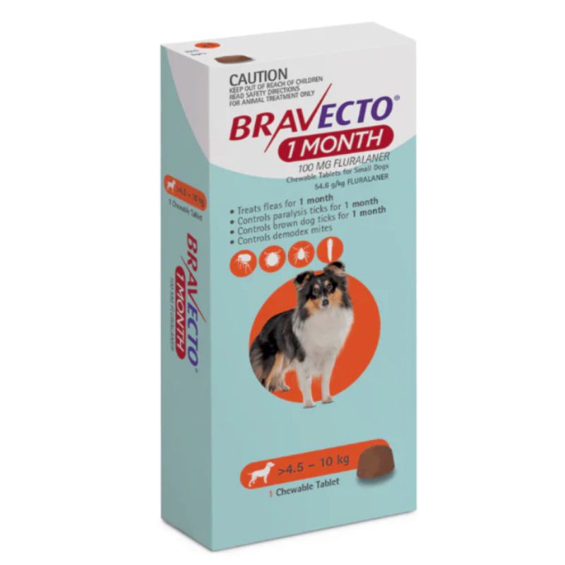 BRAVECTO - Bravecto 4.5-10kg 1 Mes Antipulgas