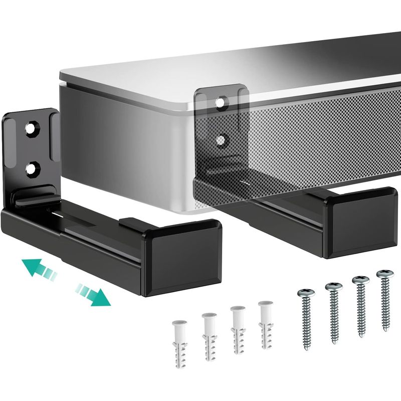 GENERICO - Soporte Universal de Pared para Barra de Sonido Ajustable