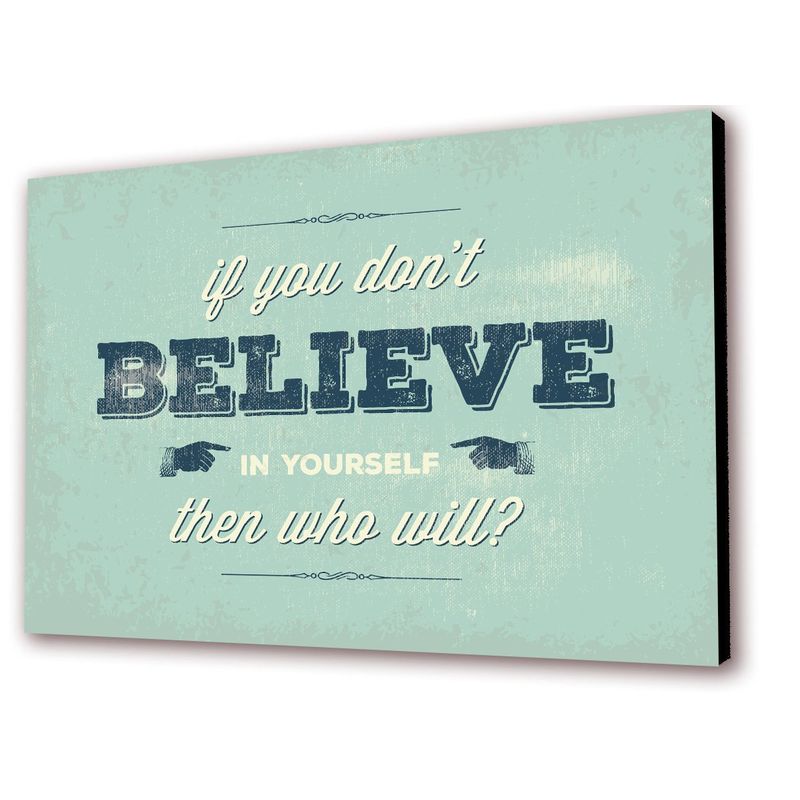 ART INDUSTRY - Cuadro 50x30cms Decorativo Frase BELIEVE