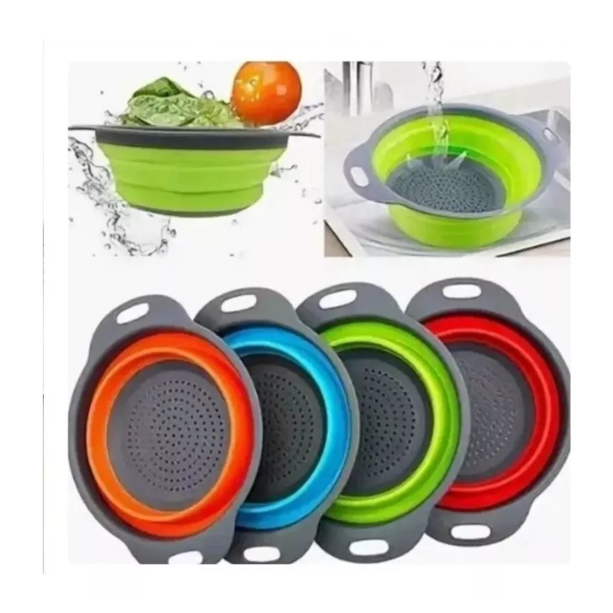 AFM - Escurridor De Verduras Y Pasta En Silicona