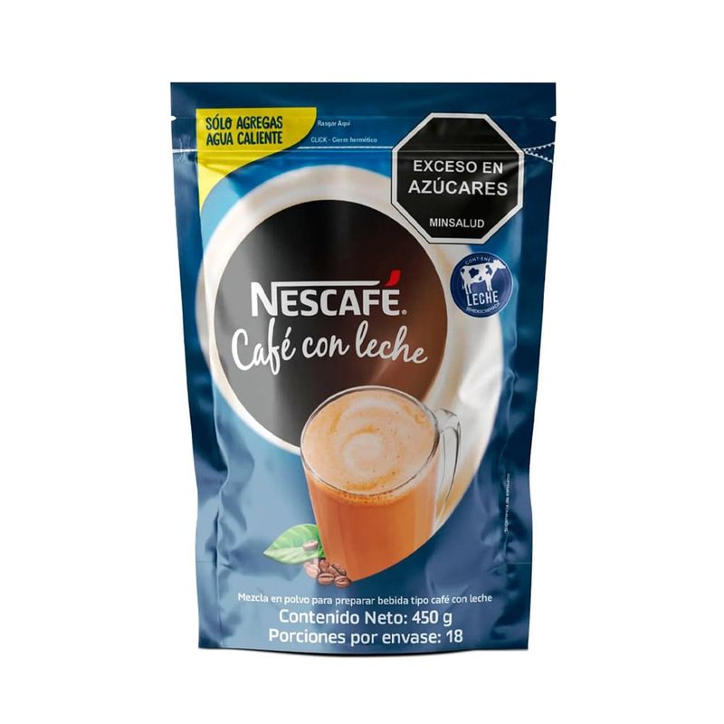 NESCAFE - Café Nescafé con Leche x 450g