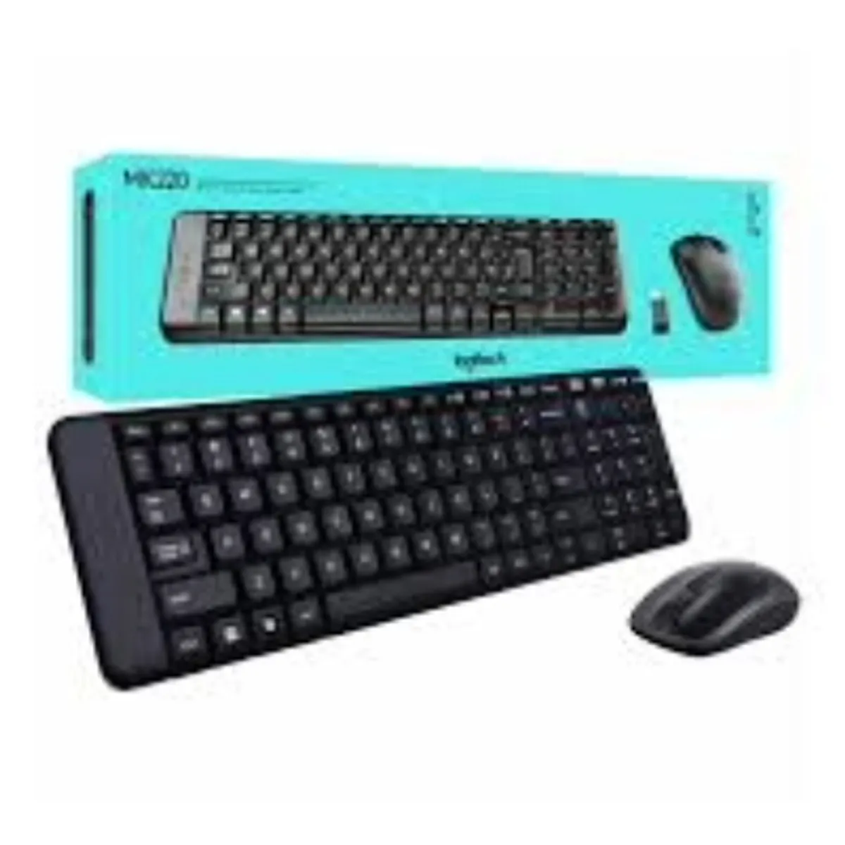 LOGITECH - Teclado y mouse logitech mk220 inalambrico