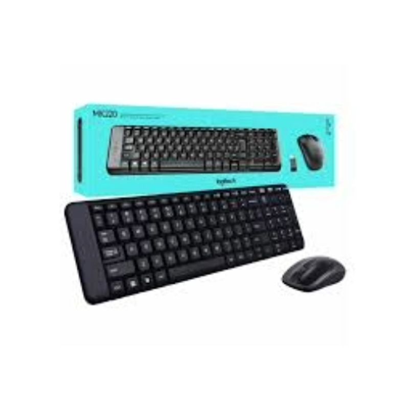 LOGITECH - Teclado y mouse logitech mk220 inalambrico