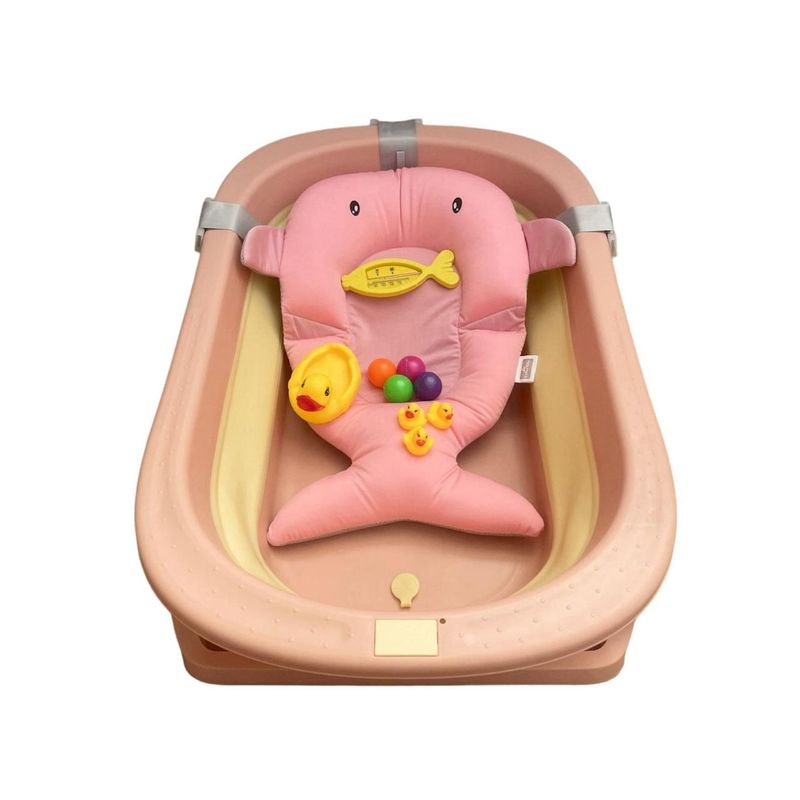 GENERAC - Bañera plegable para bebe con termometro cijin patos pimpon