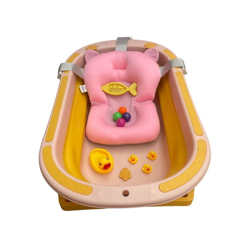 GENERAC - Bañera plegable para bebe con termometro cijin patos pimpon