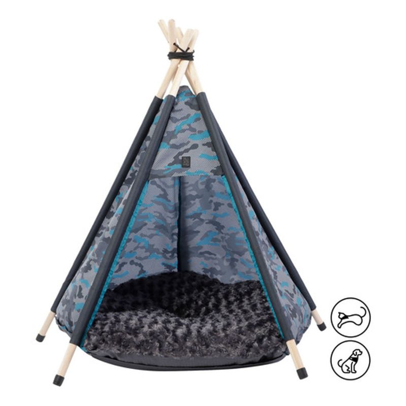 TOTTO - Teepee para mascota Charlie Gris