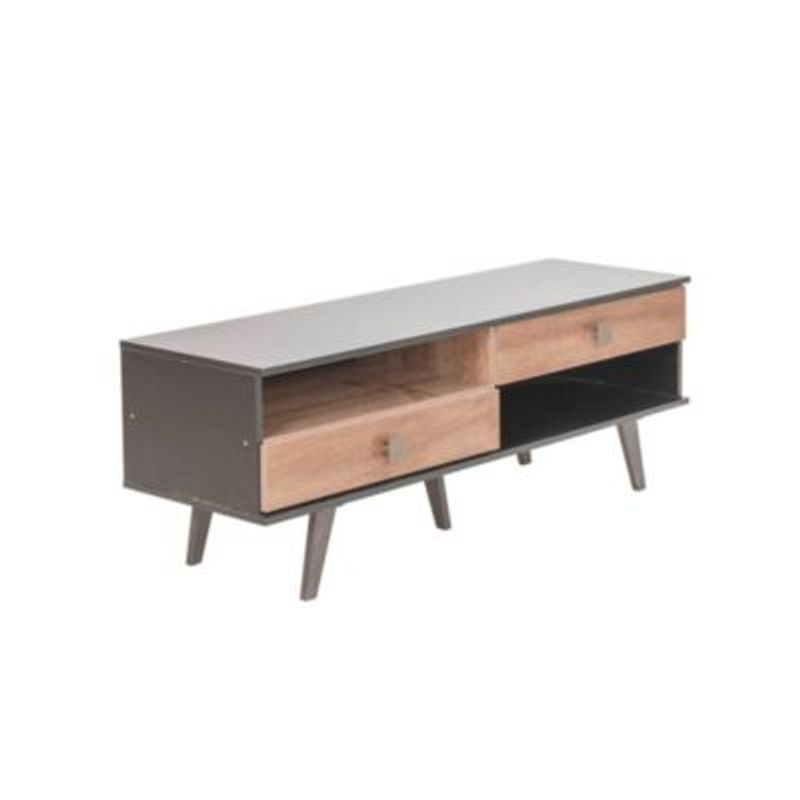 MOLTI - Mueble Mesa para Televisor Negro Cafe Retro