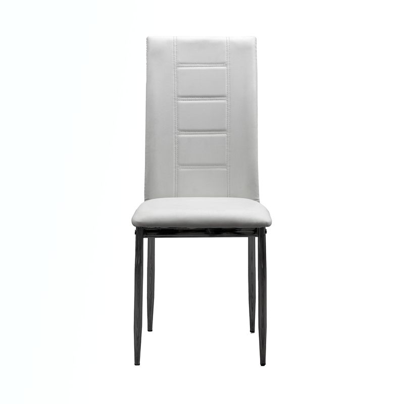 MUEBLES FIOTTI - Set x 4 Sillas de comedor Ecocuero Blanco