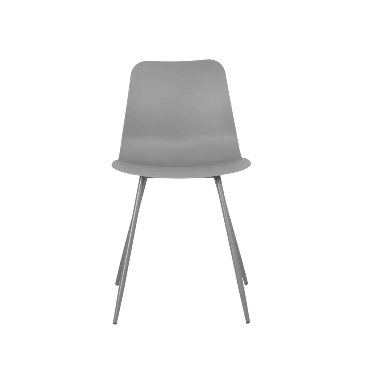 MUEBLES FIOTTI - Set x4 Sillas auxiliar Gris Wateka