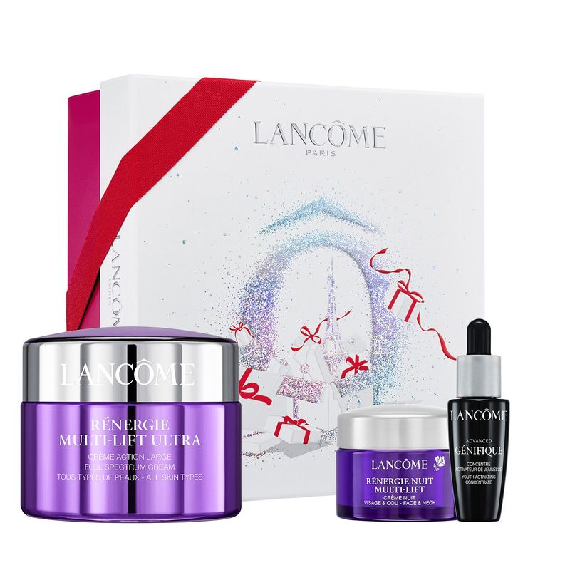 LANCOME - Set de Tratamientos Lancome Rénergie Multi-Lift Ultra día 50 ml +  Crema de noche 15 ml + Genefique 10 ml