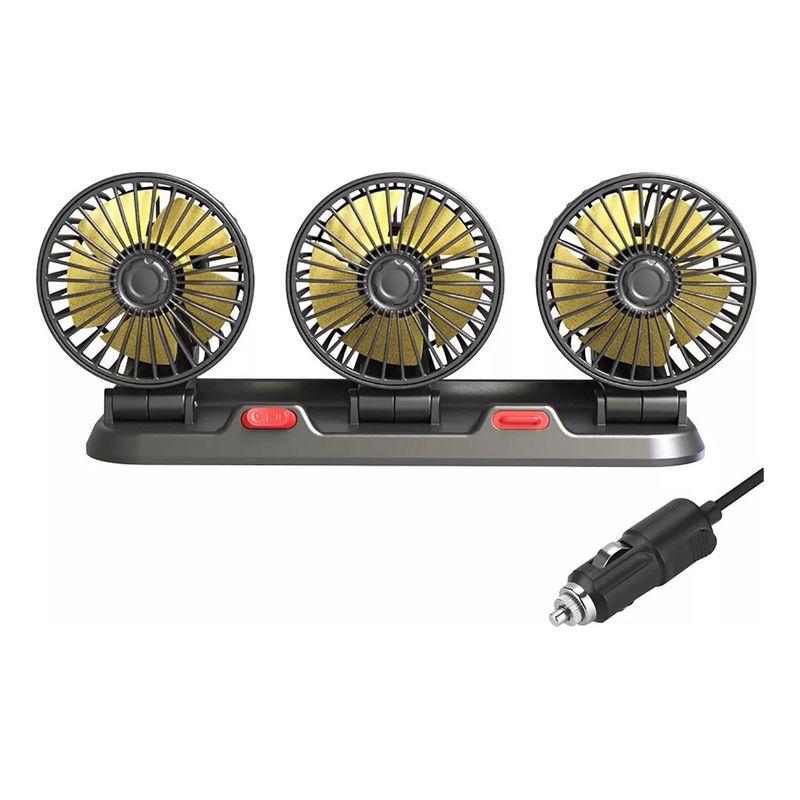 GENERICO - Ventilador Carro Ajustable Giratorio 2 Velocidades Cigarrera