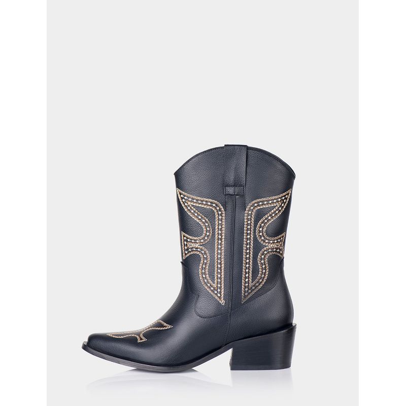 STIVALI - BOTA TEXANA DESIRE CUERO NEGRO