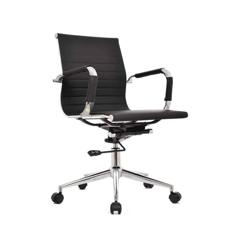 BONNO - Silla De Oficina Espaldar Medio Boss Inter Negro Bonno