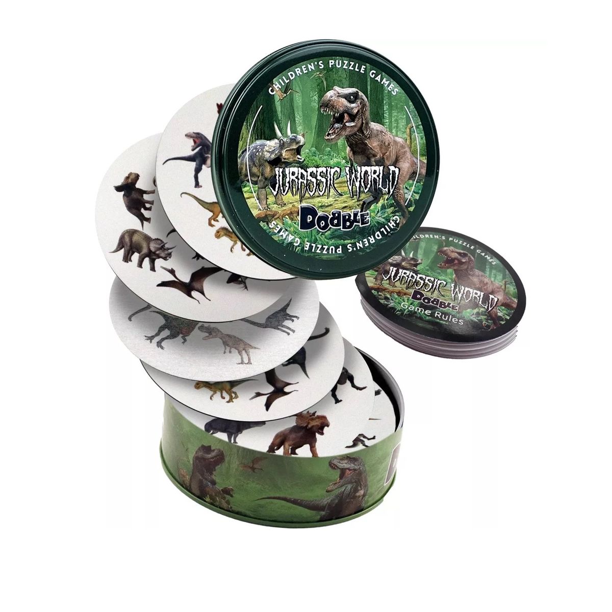 ASMODEE - Juego De Mesa Spot It Agilidad Mental Jurassic World