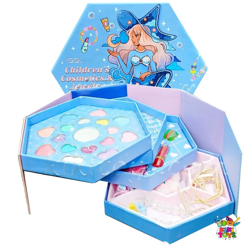 GENERICO - Set De Maquillaje Sombras Para Niñas No Toxico Lavable Real