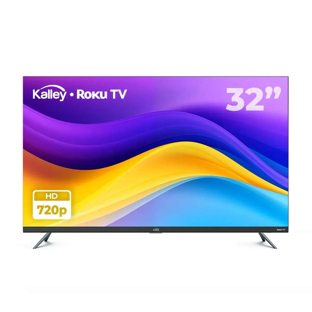 KALLEY - Televisor Kalley - 32 pulgadas K-RTV32HD HD LED Smart TV Roku