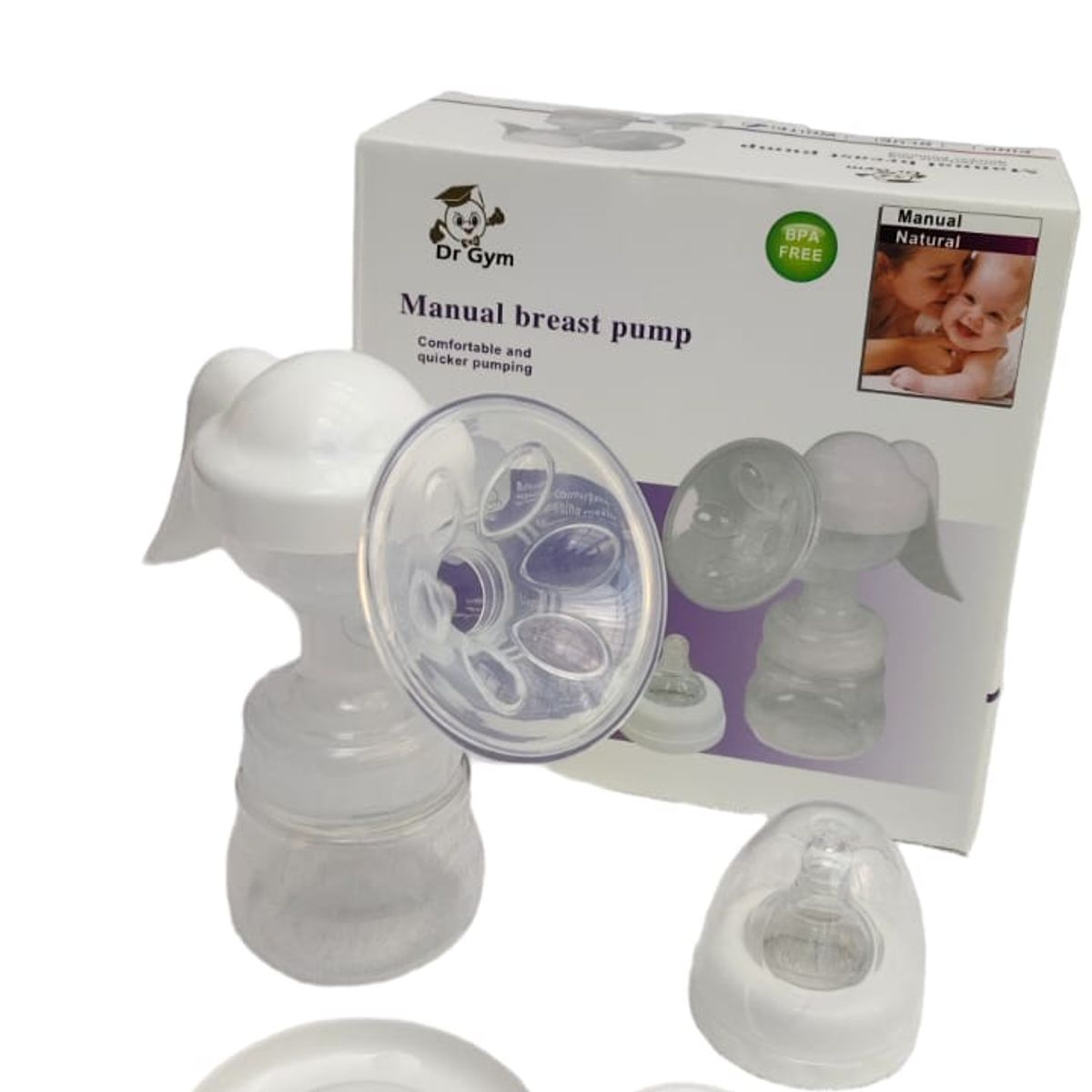 GENERICO - EXTRACTOR DE LECHE MATERNA MANUAL ADAPTABLE BOQUILLA SILOCONA