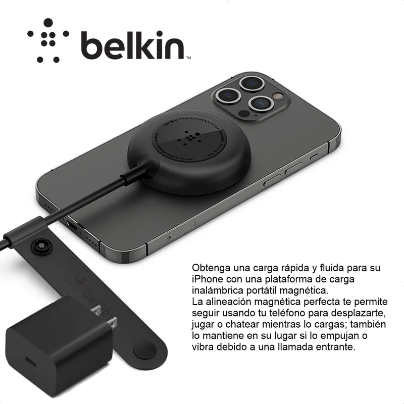 Cargador Inalámbrico Magsafe 75w Belkin Cargador 20w WIA005ttBK