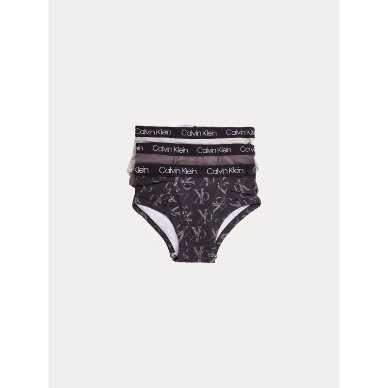 CALVIN KLEIN - Pack gris de 3 calzoncillos para niño Calvin Klein