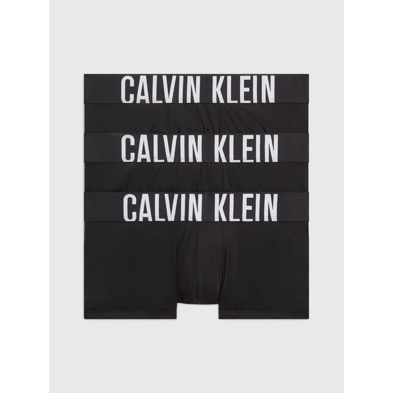 CALVIN KLEIN - Pack negro de 3 bóxer trunk Calvin Klein