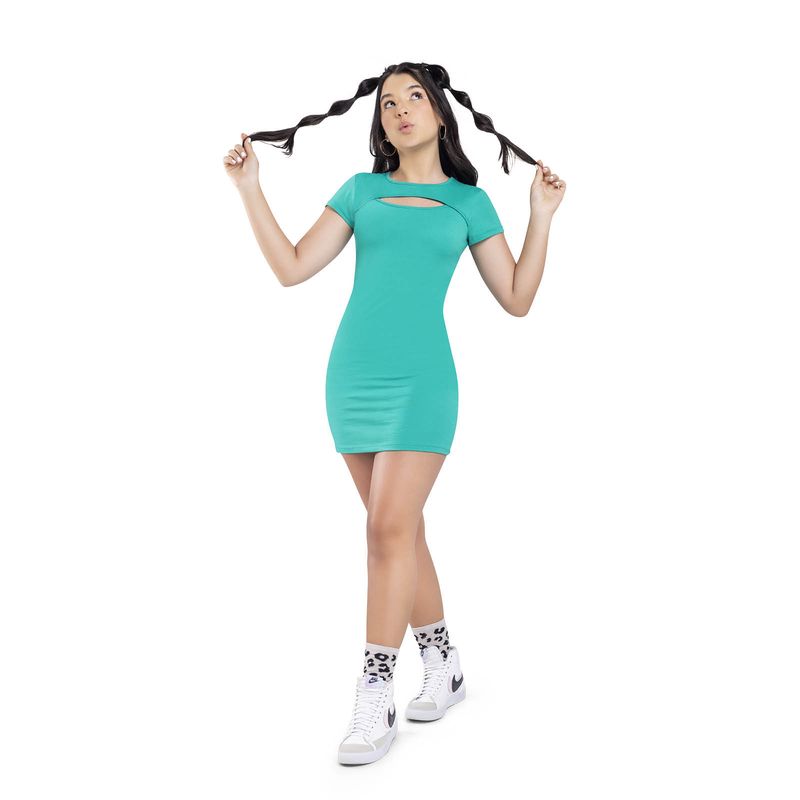 MARKETING PERSONAL - Vestido Infantil Verde Mp 7451