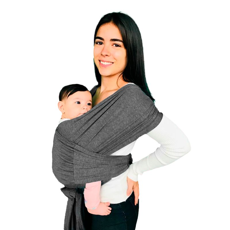 COZYTOS - Fular y porta bebe AJUSTABLE PLUS-Carbón- mundo bebe COZYTOS
