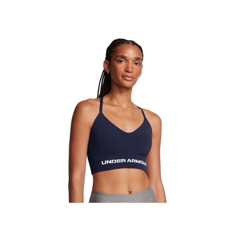 UNDER ARMOUR - Sujetador portivo Vanish Seamless Low Bra Mujer 1384417-410-NV0 UNDER ARMOUR