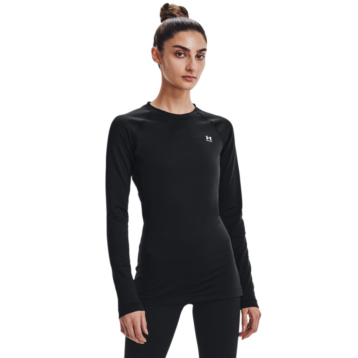 UNDER ARMOUR - Camiseta Compresión UA CG Authentics Crew Mujer 1368701-001-N11 UNDER ARMOUR