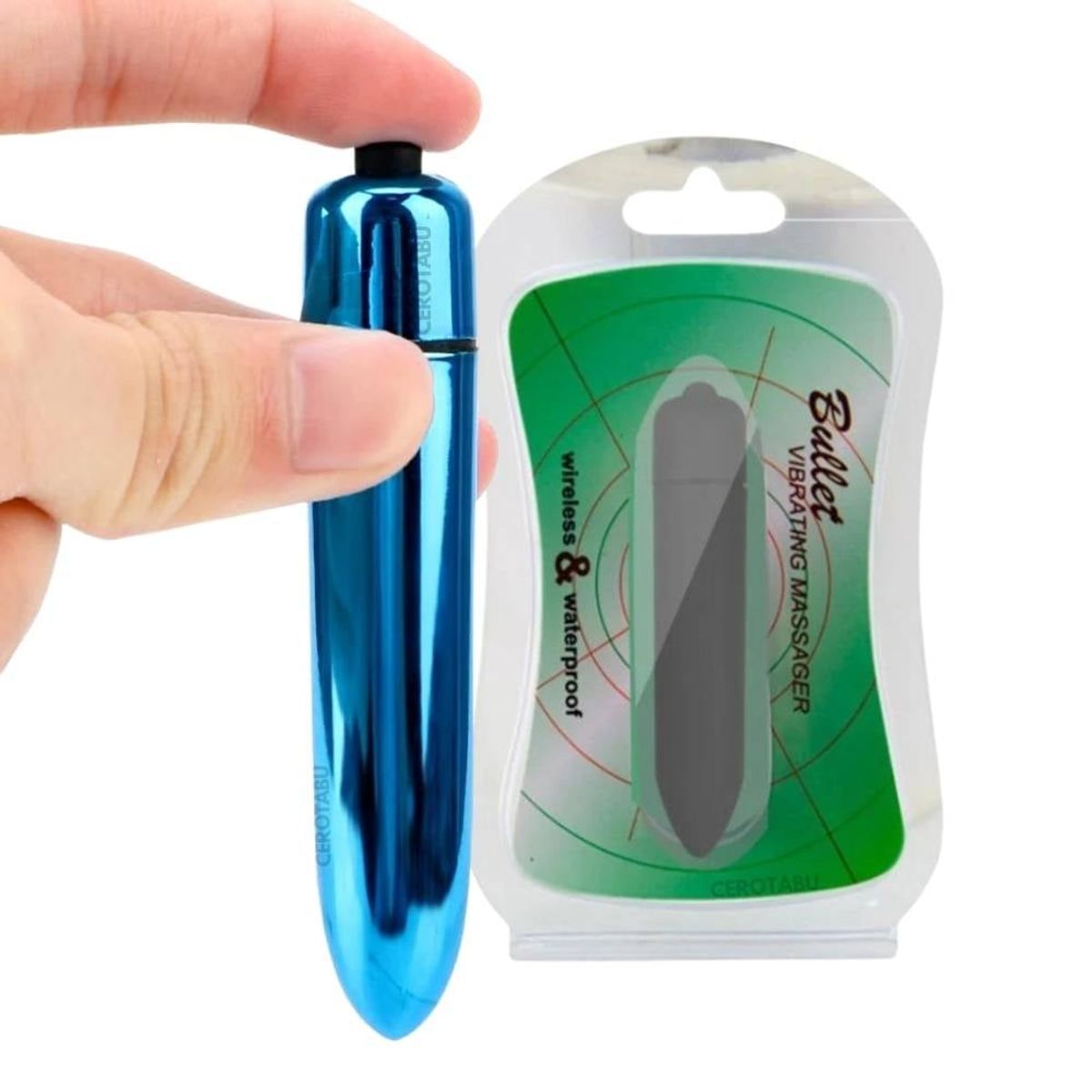 GENERICO - Mini Bala Vibradora Consolador Vibrador Punto G Clítoris Azul