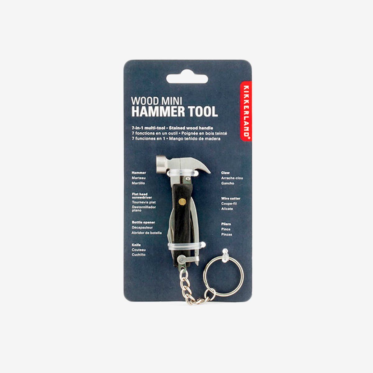 KIKKERLAND - Lavero Multiherramienta Martillo Negro