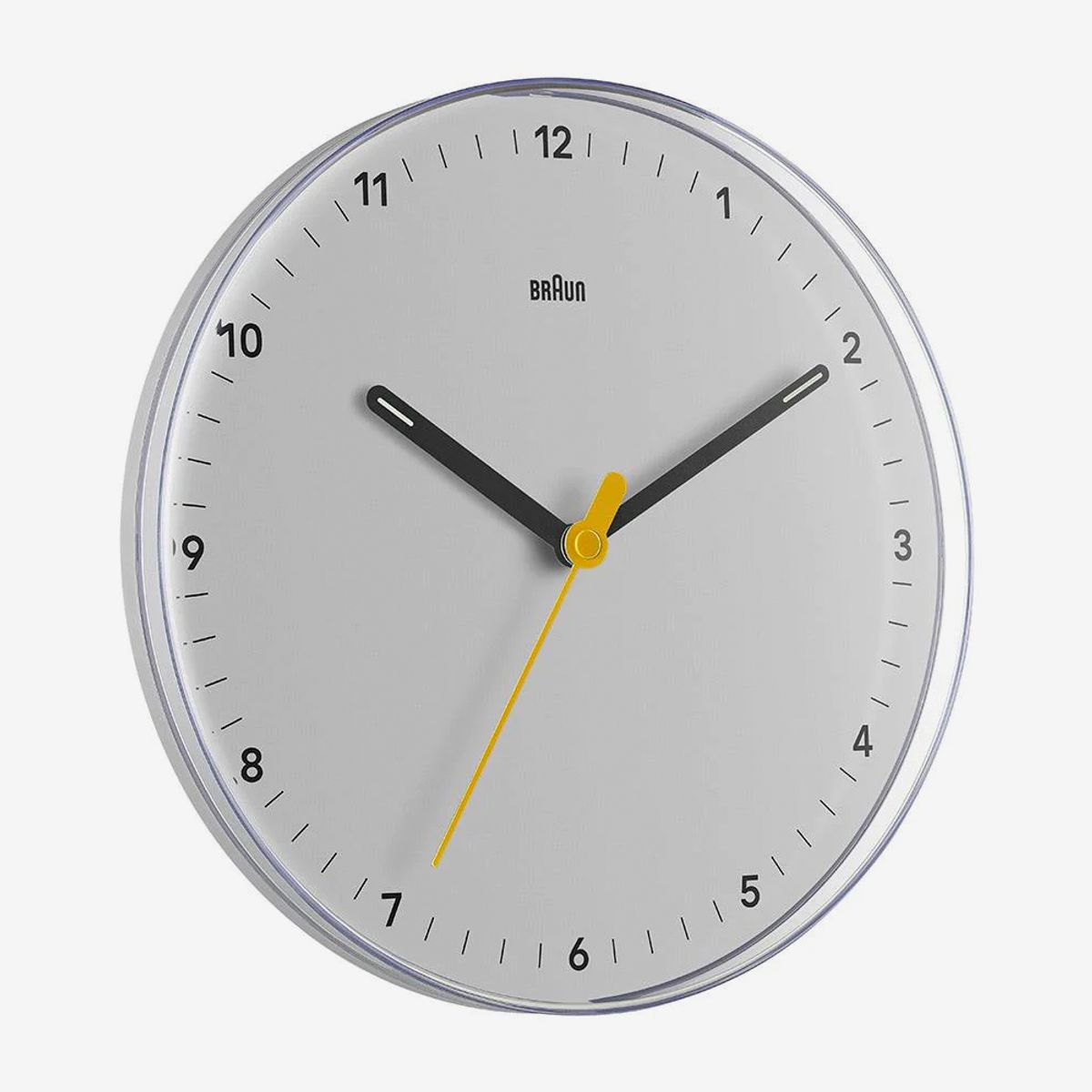 BRAUN - Reloj De Pared Con Mecanismo Silencioso Blanco