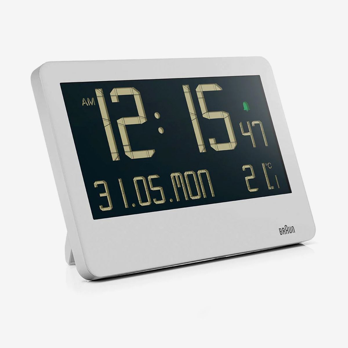 BRAUN - Relojes De Pared Digitales Blanco