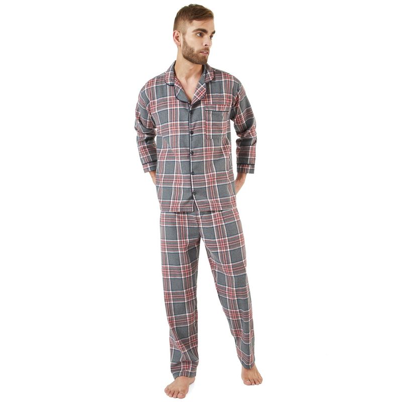 SANTANA - Pijama Hombre Leñadora Gris