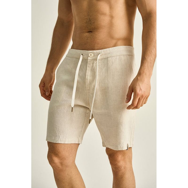 ILOT - BERMUDAS DE BAÑO PARA HOMBRE MARCA ILOT BH28K31 BERMUDA EN LINO KAKI C