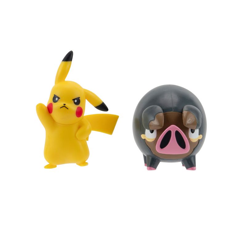 POKEMON - Figuras Pokemon Juguete Batalla Mini 5 Cm Pikachu & Lechonk