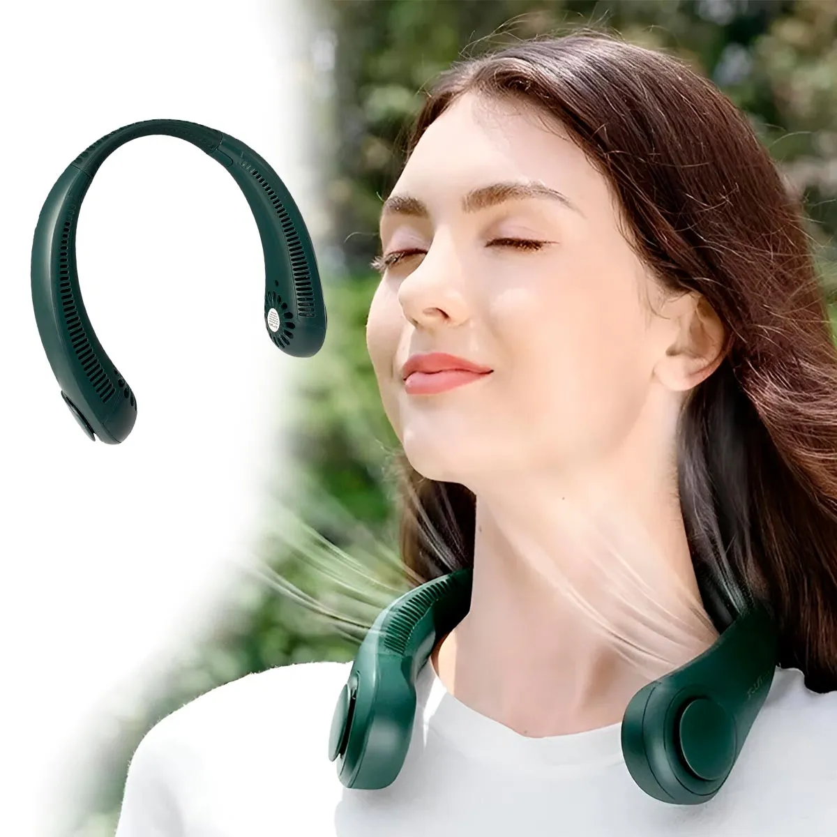 COMPRALOENCASA COM - Ventilador de Cuello Portátil Recargable USB EDK-2024-64