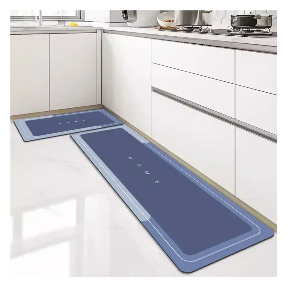 AFM - Tapete Alfombra Cocina Absorbente Y Antideslizante Juego X2