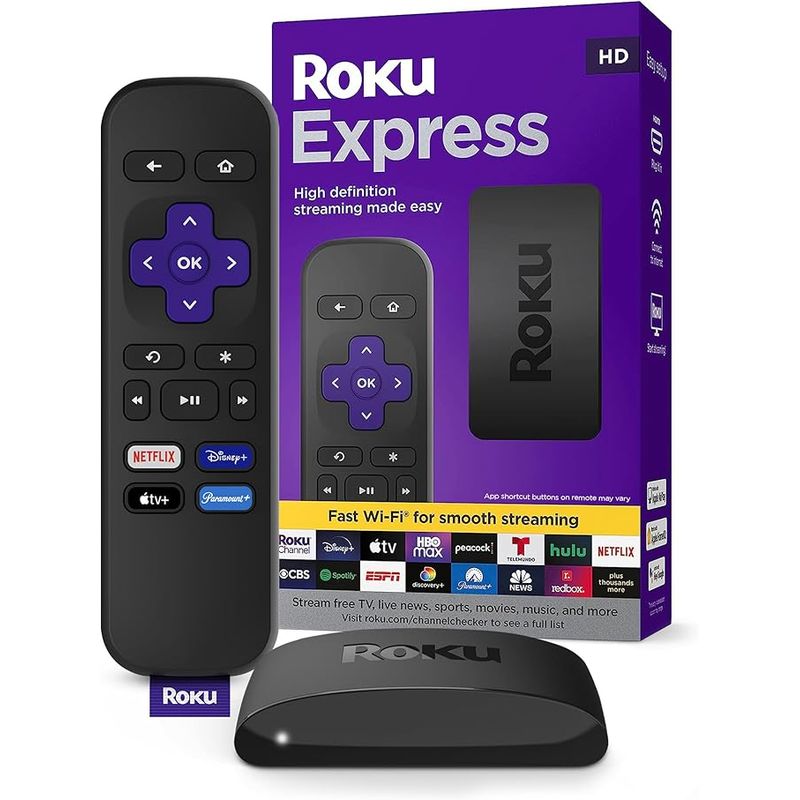 ROKU - Express HD Reproductor Netflix Prime Video Disney Streaming.