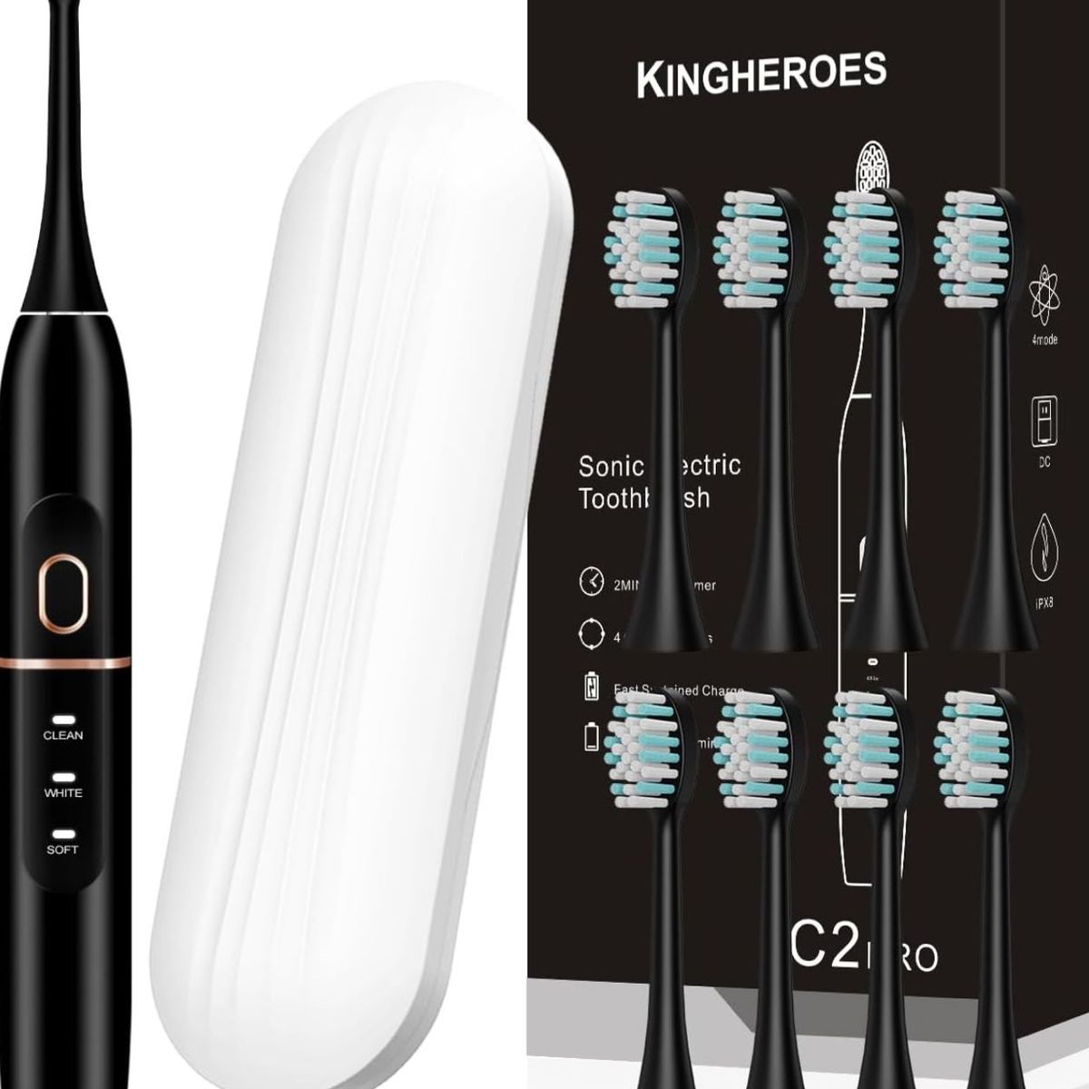 GENERICO - Cepillo De Dientes Eléctrico Blanco