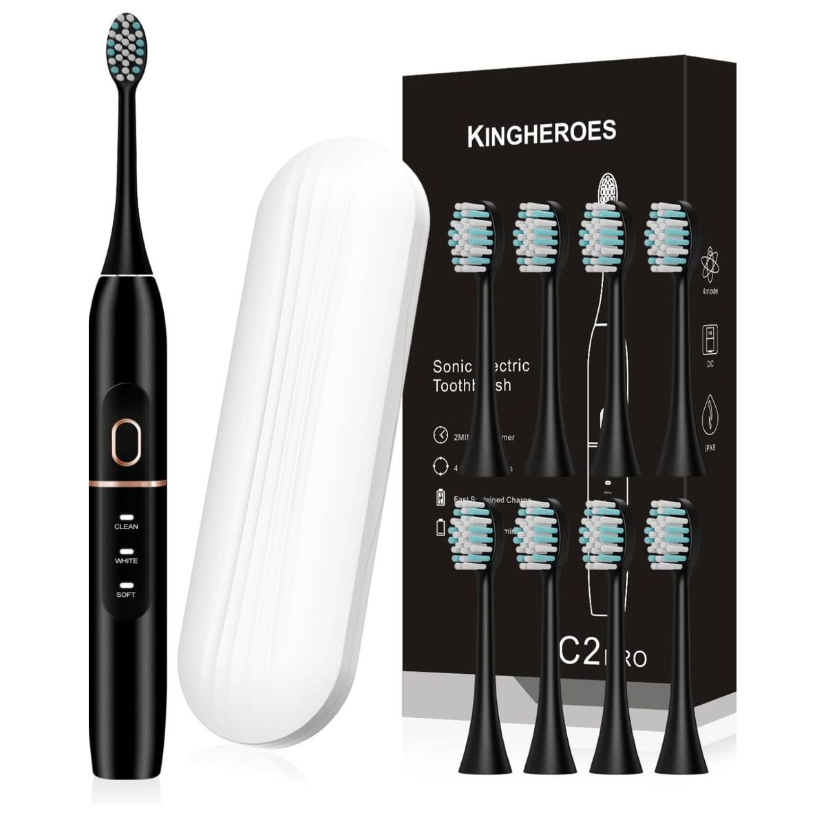 GENERICO - Cepillo De Dientes Eléctrico Blanco