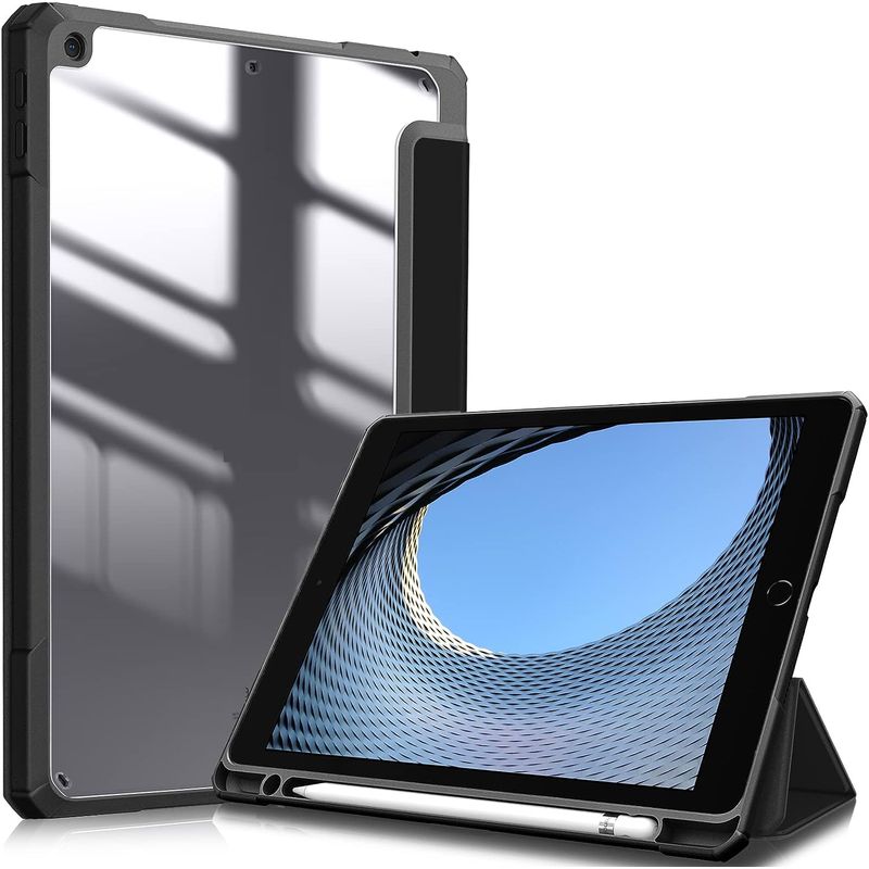 GENERICO - Forro Smart Case Protector Cristal Para Tablet + Vidrio IPAD 10MA GEN