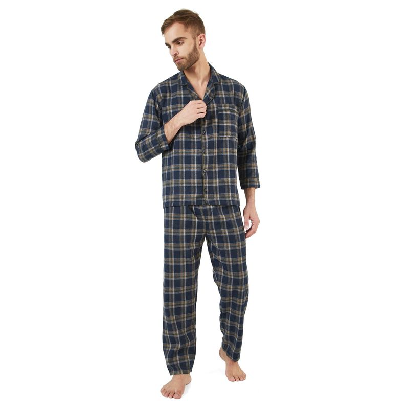 SANTANA - Pijama Hombre Leñadora Azul